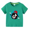 2026 Nova Roupa Infantil Verão Camiseta de Manga Curta para Meninos e Meninas Camiseta Básica Transfronteiriça Camiseta de Meia Manga para Bebês Top Infantil