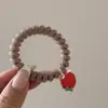 Elásticos de Cabelo Tipo Cordão de Telefone Série Frutas para Mulheres, High-End, Elásticos Simples para Cabelo, Rabo de Cavalo, Coque, Corda de Cabelo de Alta Elasticidade Acessórios para Cabelo