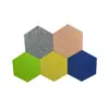Painéis Absorventes de Som de Fibra de Poliéster em Estoque Venda por Atacado Painéis Decorativos de Parede Hexagonais de Feltro Painéis de Feltro para Isolamento Acústico de Estúdio de Gravação