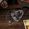 Pelota transparente en forma de corazón de 3-12 cm, pelota hueca, pelota con apertura de amor, decoración de centro comercial, pelota de Navidad, venta al por mayor de fábrica