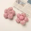 Estilo Ins Estilo Pequeña Fragancia Patrón Estéreo Cuadros Enredados Tela Flor de Cinco Pétalos Accesorios para el Cabello Hechos a Mano DIY Zapatos Bolsas Accesorios para la Ropa