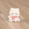 Lindo Colgante de Gatito Afelpado 3D Llavero Hecho a Mano DIY Cadena de Teléfono Hebilla de Bolso Materiales para Accesorios de Coche