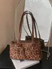 Bolso de Mano de Lujo con Estampado de Leopardo para Mujer 2026 Nueva Moda Otoñal Retro Merade Bolso de Hombro Único Bolso de Viaje