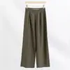 Calça Cruzada deusa Casual Calça de Yoga Feminina Cintura Alta Esportiva Perna Reta Fina Leve Emagrecedora Solta Secagem Rápida Feminina Primavera Verão Longa