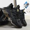 Zapatos de hombre de talla grande de corte bajo con suela gruesa, zapatillas de moda de verano con cordones, zapatillas casuales de moda para exteriores para correr