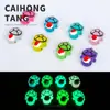 Adornos de Resina Nuevos Creativos Navideños Luminosos Sombrero de Tortuga Simulación Divertida Animal Pequeño DIY Artículos de Decoración Pequeños