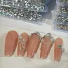 Bolsa mini para torno de uñas lote completo de 1440 piezas de strass invertido fondo plano circón amor ojo de caballo taladro de pila joyería para uñas