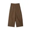 Venta de liquidación: Pantalones Anchos Plisados Cortos de Estilo Sencillo para Mujer, Nuevos Pantalones Casuales Holgados Adelgazantes Versátiles de Verano