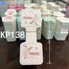 Um preço ~ elástico de cabelo pequeno anel de cabelo cartão dobrável cabeça de embalagem papelão diy barraca acessórios de cabelo etiqueta cartão