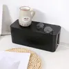Caja de Almacenamiento para Cables, Enchufe para Cable de Alimentación, Caja de Gestión de Cables, Tira de Arrastre para Cables de Datos, Caja Hub con Enchufe para Cargador