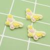 Parche de resina de mariposa de color de dibujos animados al por mayor DIY pegamento crema funda para teléfono móvil pinza para el cabello para niños caja de almacenamiento bolsa de material