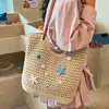 Bolso tejido a mano de gran capacidad para mujer, nuevo modelo 2026, bolso calado, bolso de hombro para vacaciones en la playa, bolso tote para el día a día