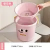 Juego de lavabo y cubo para dormitorio con asa, cubo de lavado y almacenamiento para dormitorio estudiantil, cubo de plástico portátil para el hogar para bañarse