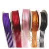 Três fabricantes principais fornecem fita de lixa Fita de fio colorido DIY Fita artesanal Prata Side Wide Side Yarn Ribbon