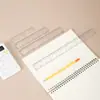 Em Estoque Régua Reta para Estudante 20cm Acrílico de Alto Valor Plástico Transparente Régua Multifuncional Ferramenta de Desenho para Diário