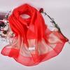 Chal de organza para protección solar Amazon toalla de playa bufanda de seda mujeres bufanda de seda de morera gasa fábrica venta al por mayor