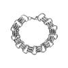 Diseño Nicho de Alta Gama Simple Hebilla de Tres Filas Collar Pulsera para Hombre Personalizado Trendy Cadena de Lana Joyería de Acero de Titanio
