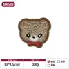 Em Estoque Multicor e Multiespecificação Toalha Bordada Clássica Cabeça de Urso Patch de Urso Bordado Patch para Acessórios de Roupa Infantil