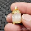 Colgante de jade repollo de jade blanco Hetian de Xinjiang Anillo de jade dorado Hebilla de jade Colgante sin palabras Collar con colgante Colgante de jade