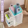 Cesta de Armazenamento para Tapete de Yoga Casa Multifuncional Equipamento de Fitness Prateleira de Artigos Esportivos Suporte para Raquete de Badminton Prateleira