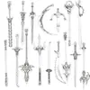 YuenZ 16 nuevo DIY aleación joyería arma arma espada combinación llavero artesanía metálica U081