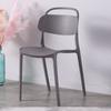Silla de plástico para adultos, con respaldo para el hogar, silla de comedor estilo INS, taburete con respaldo, silla creativa para ocio, tienda de té con leche, silla de descanso