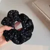 Goma para el pelo de tela con diseño de osito lindo estilo coreano, simple y versátil, para mujeres, para moño de bailarina, coleta, anillo para el pelo, accesorios para el pelo
