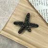 Nueva Pinza para el Cabello de Estrella de Mar con Pedrería Alto Valor de Color Moda Flecos Laterales para el Cabello Pinza de Pato Peineta Tocado para Mujer