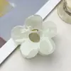 Presilha de cabelo flor de cinco pétalas com fluxo transfronteiriço da Amazon, acessório de cabelo com presilha de tubarão para a parte de trás da cabeça, presilha para franja, penteado semi-preso
