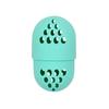 Caixa de armazenamento tipo cápsula de silicone portátil para ovo de beleza capa protetora de silicone porta-esponja à prova de poeira capa protetora de viagem
