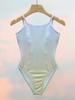 Ropa de Baile para Niñas Verano Degradado Tirantes Niñas Alta Elasticidad Manga Corta Tops de Baile Danza China Ballet Body