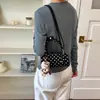 Bolsa de poá nicho super popular estilo coreano para mulheres, nova bolsa transversal versátil e estilosa 2026, bolsa de mão requintada, bolsa cilíndrica