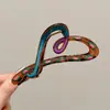 Pasador de Pelo de Acrílico Estilo Coreano para Mujer, Accesorio para el Cabello en la Parte Posterior de la Cabeza, Pasador Elegante, Pinza de Tiburón de Alta Calidad y Gama Alta