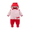 Roupas de Bebê Recém-nascido Inverno Saída Quente Conjunto Acolchoado de Algodão Roupas Espessas Acolchoadas de Algodão para Meninos e Bebês