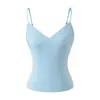 Camisole Sexy Quente de Tencel com Decote em V Verão Novo Elegante Versátil Modelador Top Base Curto