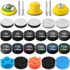 Kit de pulido húmedo y seco de carburo de silicio de 2/3 de pulgada y 137 piezas para reparación de faros y pintura automotriz