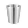 Tazas Personalizadas de Acero Inoxidable 304 para Uso Comercial, Vasos de Cerveza para Bares, Tazas de Café para Restaurantes, Vasos de Agua con Doble Pared Arenados Anti-quemaduras