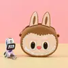 Bolsa de hombro de silicona Labubu para monedas en stock, monedero de moda de dibujos animados para niños, bolso cruzado de dibujos animados para teléfono de estudiante