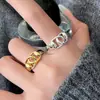 Anillo Minimalista Geométrico Hueco de Cruz para Mujer, Anillo Abierto Versátil de Moda Apilable, Anillo de Dedo Índice de Moda