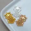 Liga Eletroforese Cor-Preservante Padrão de Longevidade Lótus Borboleta Abelha Decoração Pendurada Acessórios DIY Feito à Mão Estilo Chinês Hanfu Acessórios para Pente