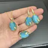 Conjunto de Joias Inlaid Olho de Gato Novo Estilo Personalidade Moda Sensação de Alto Padrão Acessórios de Colar Anel Nicho Brincos Fonte