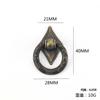 Alça de anel estilo europeu gaveta furo único alça de anel armário guarda-roupa porta de armário alça ferragem para quarto de criança