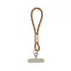 Lanyard Tejido Corto de Moda para Teléfono Móvil Anillo de Doble Propósito Multifuncional Correa de Muñeca Cuerda de Poliéster Fuerte Anti-Pérdida Accesorios