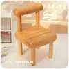 Soporte de Escritorio para Teléfono Móvil Creativo Mini Madera Taburete Pequeño Perezoso Soporte Pequeño para Tablet Teléfono Móvil Artefacto para Drama de Estudiante