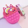 Bolsa Pioneira de Desratização Silicone Desenho Bolha Descompressão Bolsa de Ombro Meimei Bolsa de Silicone Bolsa Transversal Crianças