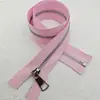 3 # 5 # Nueva Aleación de Titanio Diente en Y Diente Plateado Cremallera de Billetera para Mujer Apertura Simple Cola Abierta Solapa Cremallera Metálica