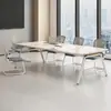 Mesa de conferência, mesa longa, mesa simples moderna pequena para recepção, escritório, reunião, treinamento, mesa grande para sala de conferências com cadeiras, mesa longa