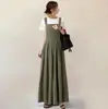 Vestido con Lazo en la Espalda y Correa Decorada con Botones