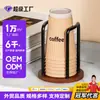 Dispensador de Vasos Desechables Soporte de Vasos de Papel para Escritorio Posavasos de Madera Maciza para Vasos Portavasos Vasos de Agua Vasos de Café Vasos de Té Estante de Almacenamiento Simple