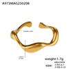 Pulsera Misteriosa de Venta Caliente Transfronteriza Estilo Simple Europeo y Americano Diseño de Nicho Anillo Curvo Desaparecido Anillo Personalizado para Mujer